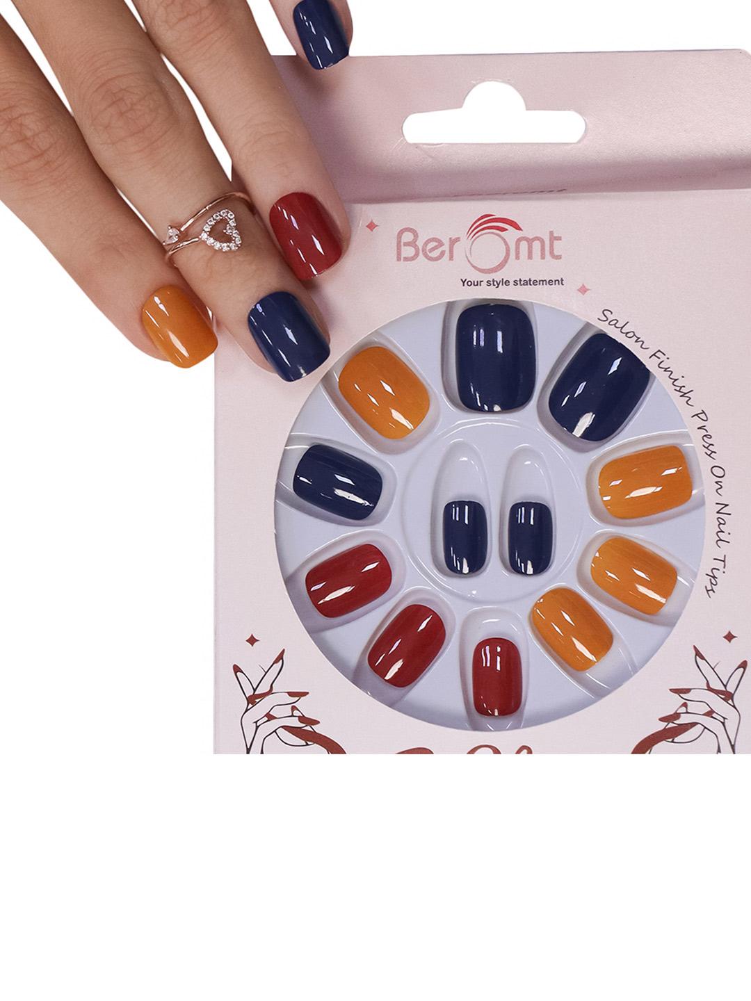 Buy BEROMT 12 Pcs Long Lasting Reusable Lightweight Salon Finish Press On Nail Tips   767 -  - Personal Care for Women