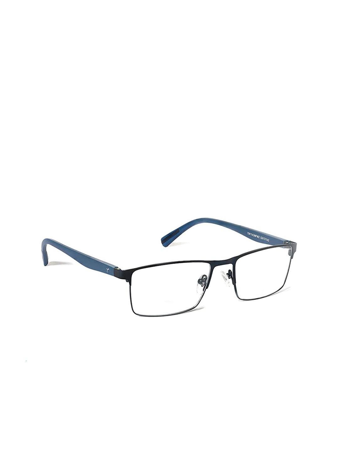 Buy Titan Unisex Blue Full Rim Rectangle Frames - Frames for Unisex ...