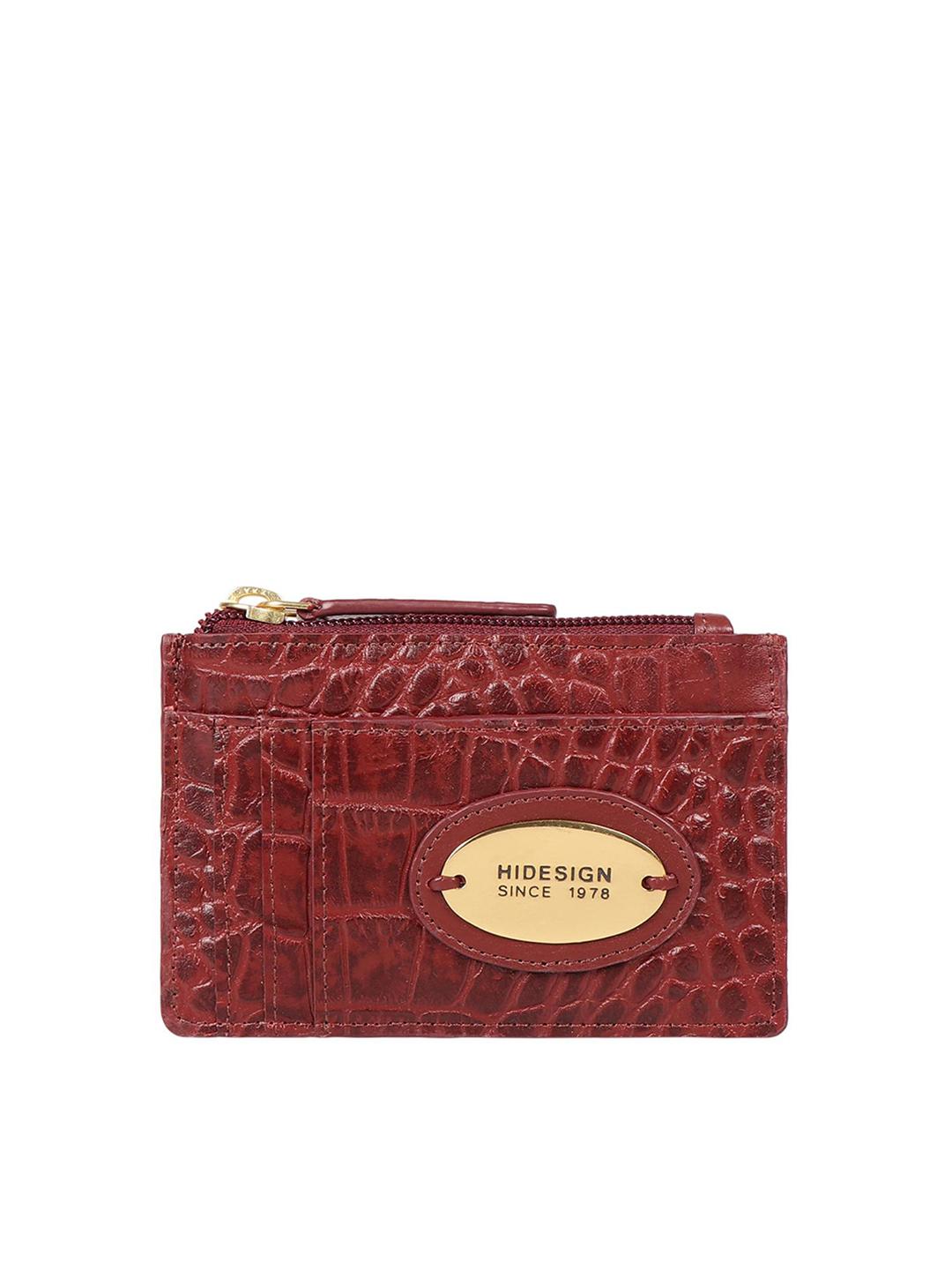 Buy Hidesign Women Red Animal Textured Leather Money Clip -  - Accessories for Women
