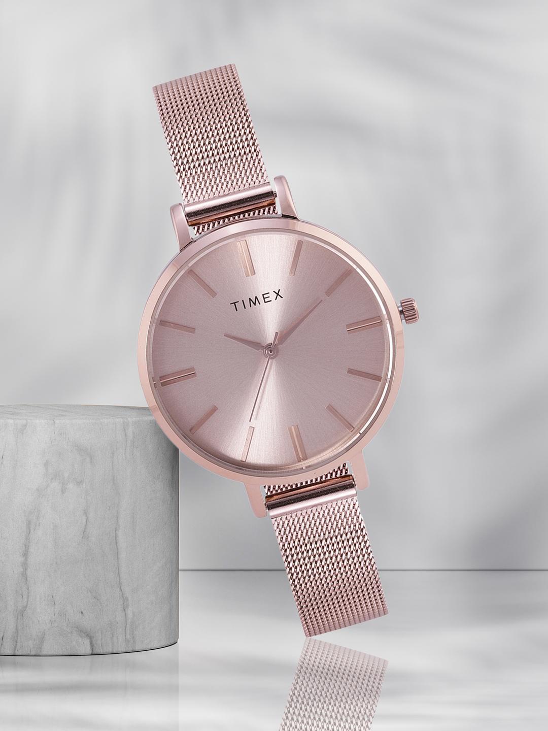 Buy Timex Women Rose Gold Toned Analogue Watch TWEL155SMU02 - - Accessories for Women