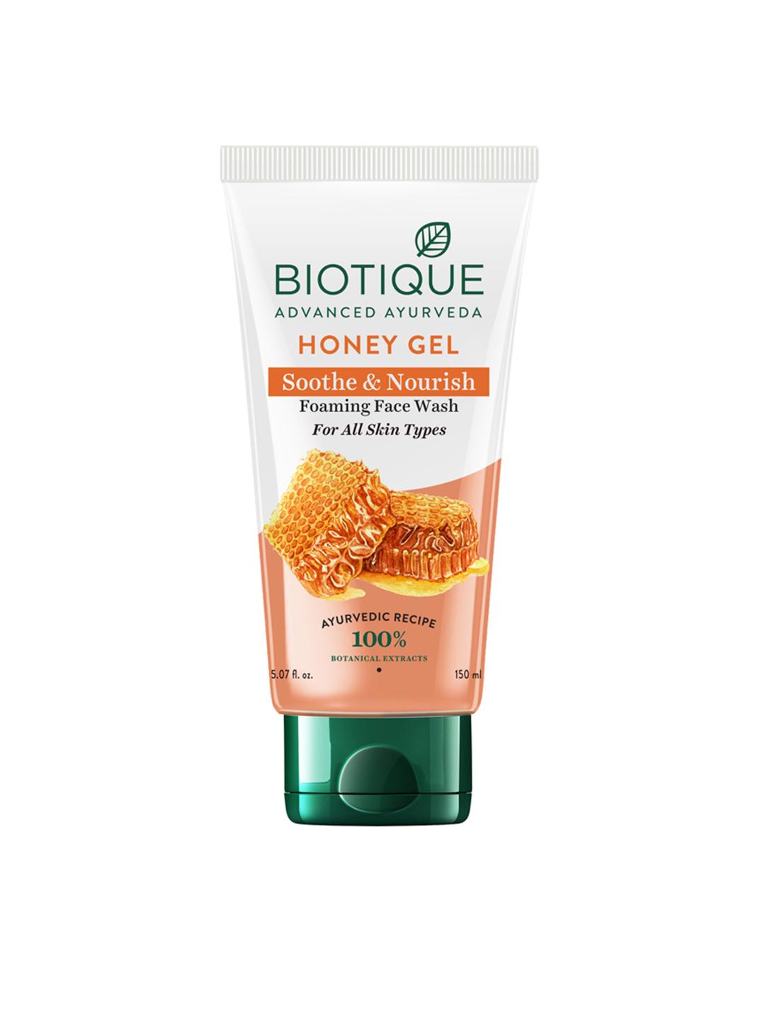 Buy Biotique Honey Gel Soothe & Nourish Foaming Face Wash 150ml - - Personal Care for Unisex