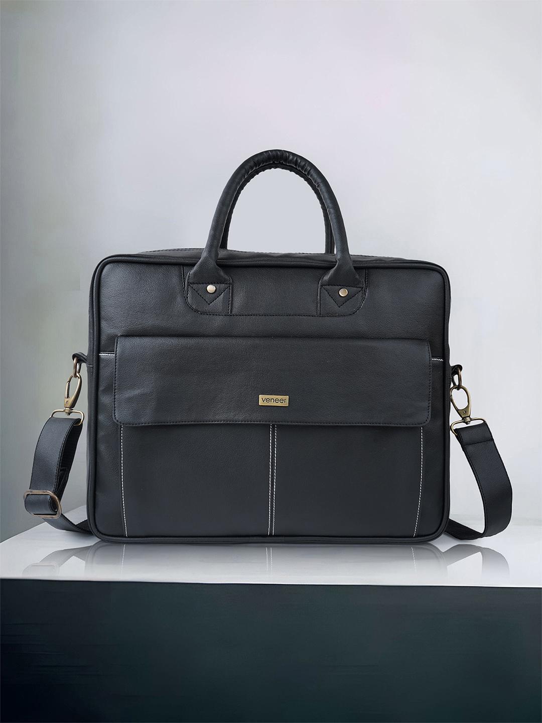 Buy Veneer Unisex Black Messenger Bag -  - Accessories for Unisex