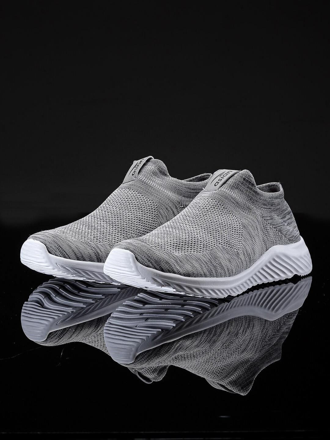 Buy ASIAN Men Grey Mesh Moonwalk 01 Running Non Marking Sports Shoes - - Footwear for Men