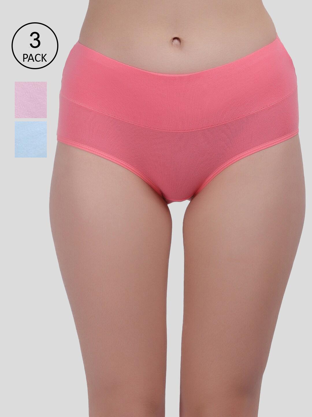 Buy Amour Secret Women Pack Of 3 Solid Hipster Briefs - - Apparel for Women