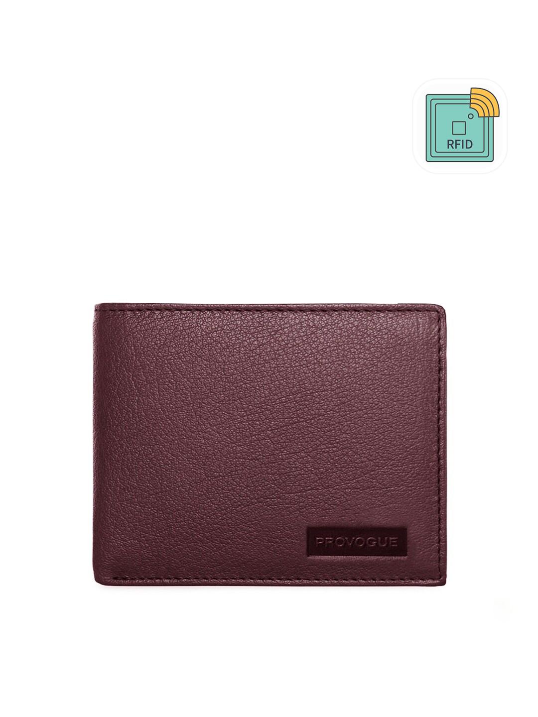 Buy Provogue Men Maroon Leather Two Fold Wallet -  - Accessories for Men