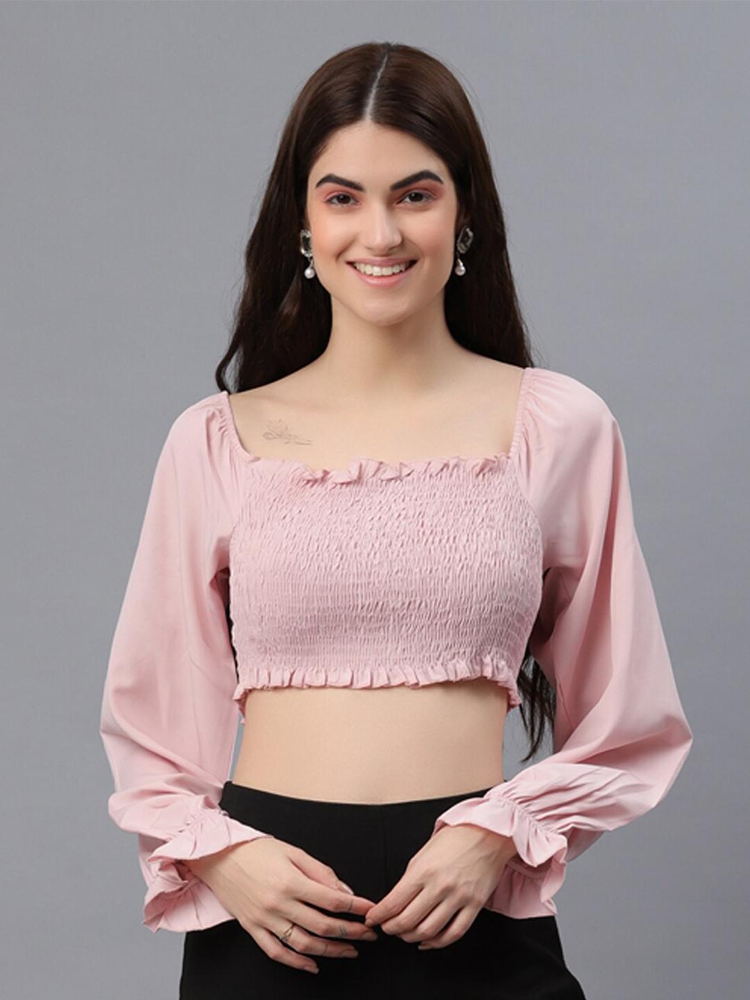 Buy Fuchsia Women Pink Crop Top Tops for Women 19481440 Myntra — free download