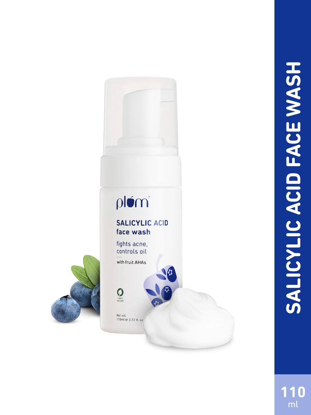 Buy Plum 1% Encapsulated Salicylic Acid AHA Foaming Face Wash To Fight Active Acne 110ml - - Personal Care for Unisex