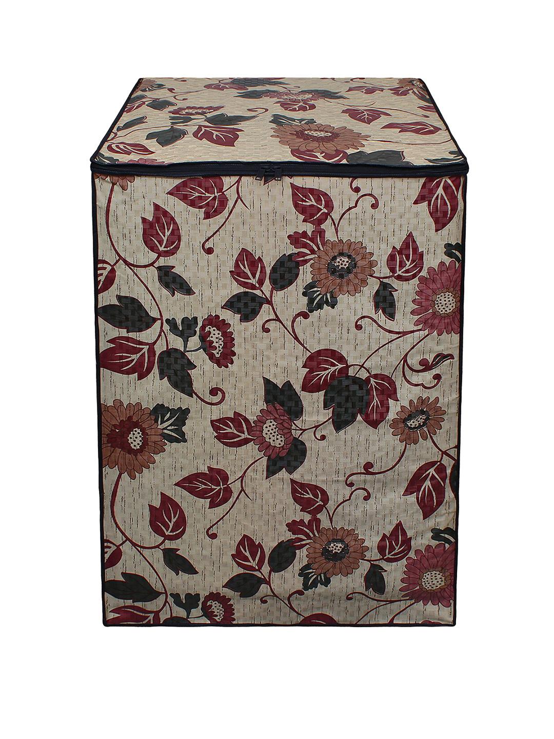 Buy DREAM CARE Beige & Brown Printed PVC Top Load Fully Automatic Washing Machine Cover -  - Home for Unisex