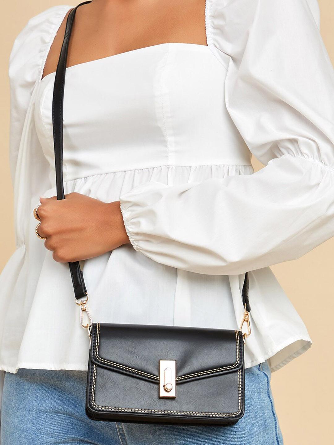 Buy Styli Textured Structured Sling Bag -  - Accessories for Women