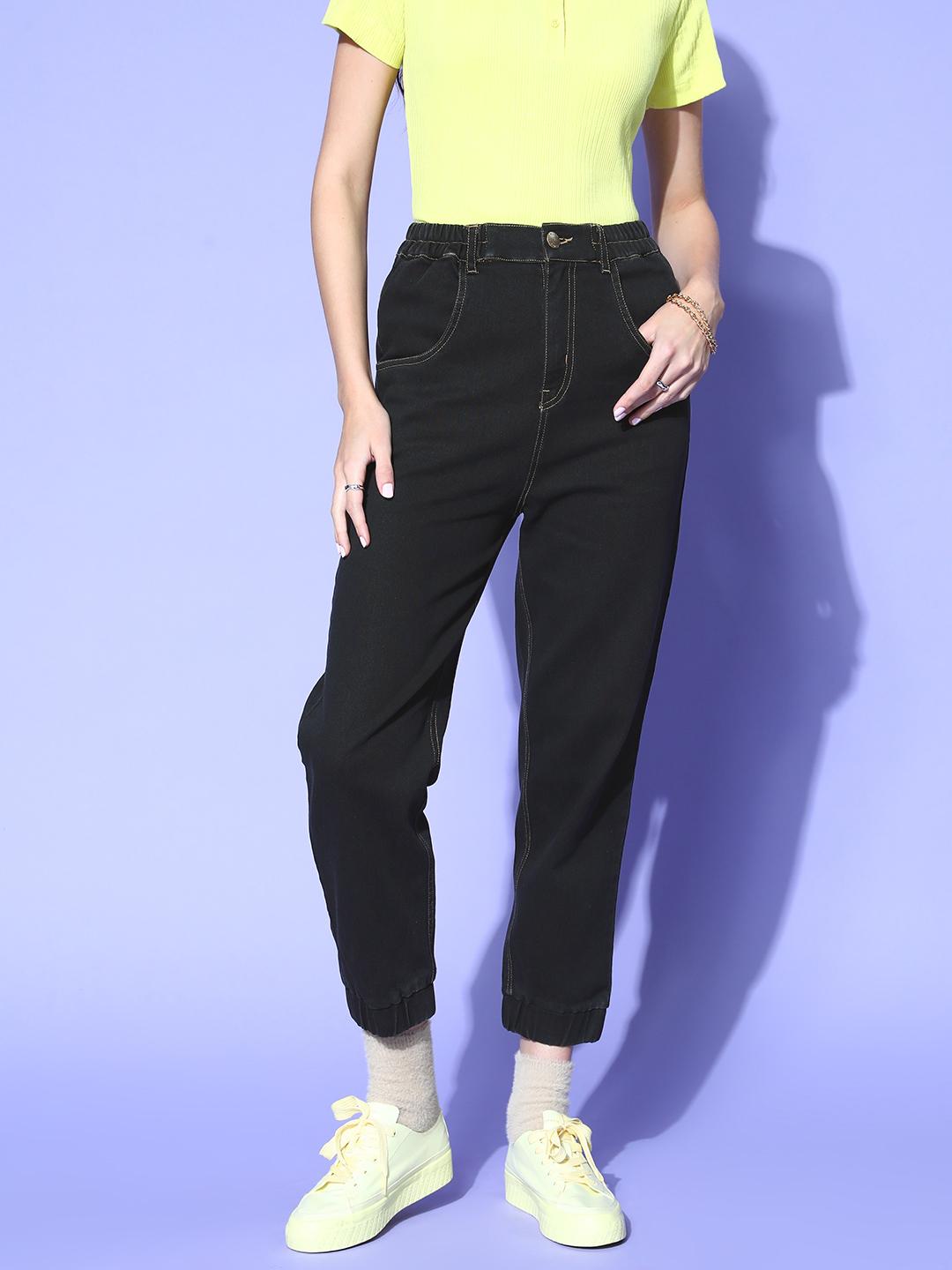 Women Beautiful Charcoal Regular Fit Cropped Jeans