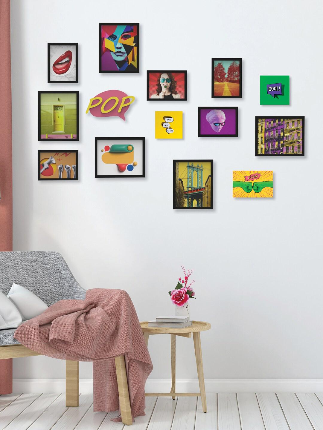 Random Photo Frames Buy RANDOM Black Set Of 10 Stylish 3D Collage Photo Frames - Photo ...
