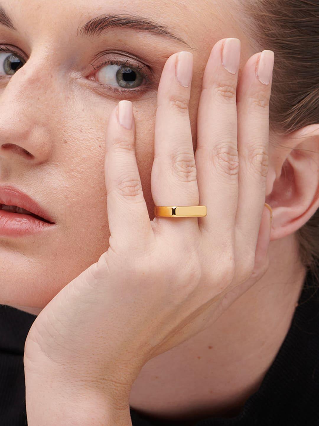Buy PALMONAS 18K Gold Plated Finger Ring - - Accessories for Women