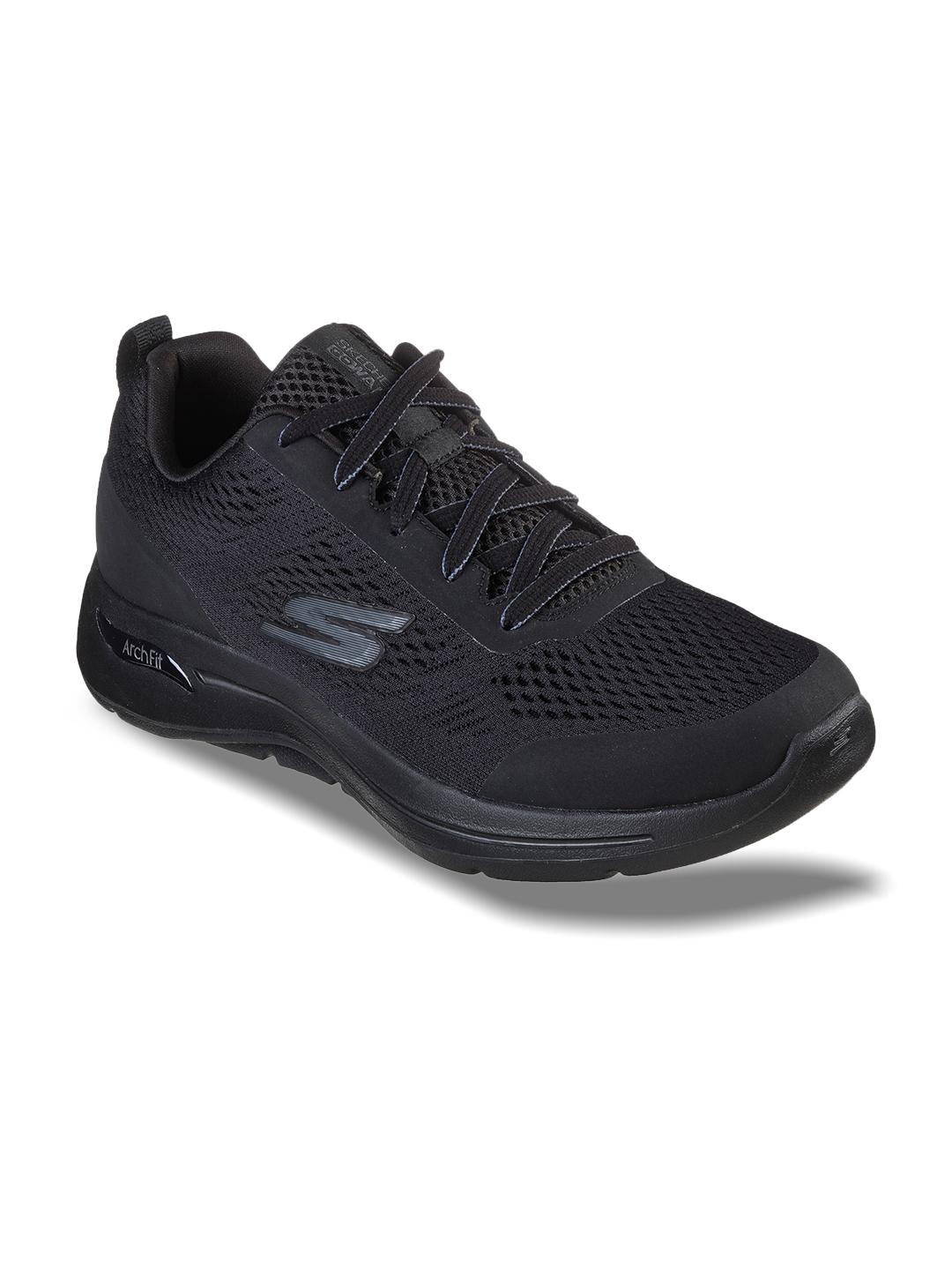 Buy Skechers Men Black Mesh Go Walk Arch Fit Idyllic Sports Shoes -  - Footwear for Men