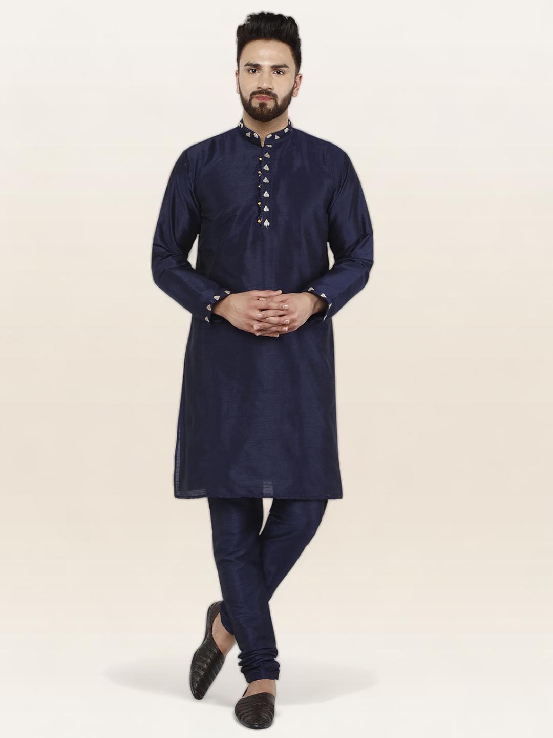 Conjunto Kurta Churidar Noche Kurta Churidar De Seda Jacquard Para Hombre - Estilo Étnico Con Bordados Elegantes Kurta Hombre