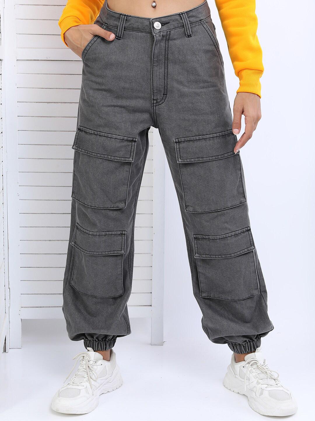 Tokyo Talkies Women Grey Jogger Clean look  Jeans