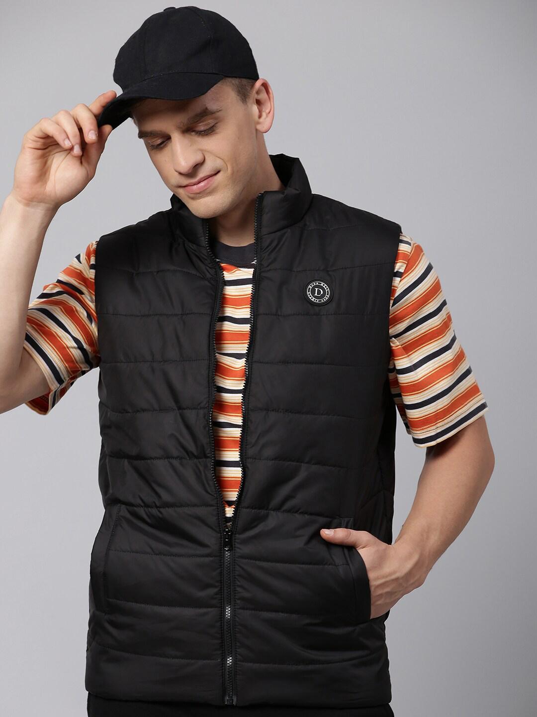 Dennis Lingo Men  Lightweight Outdoor Padded Jacket with Patchwork