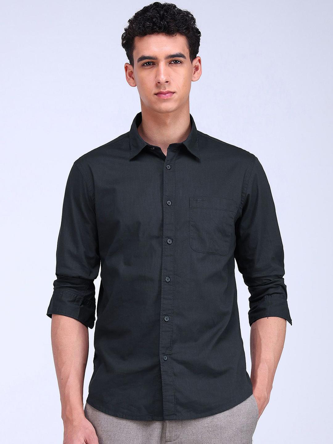 Flying Machine Men Slim Fit Opaque Casual Shirt