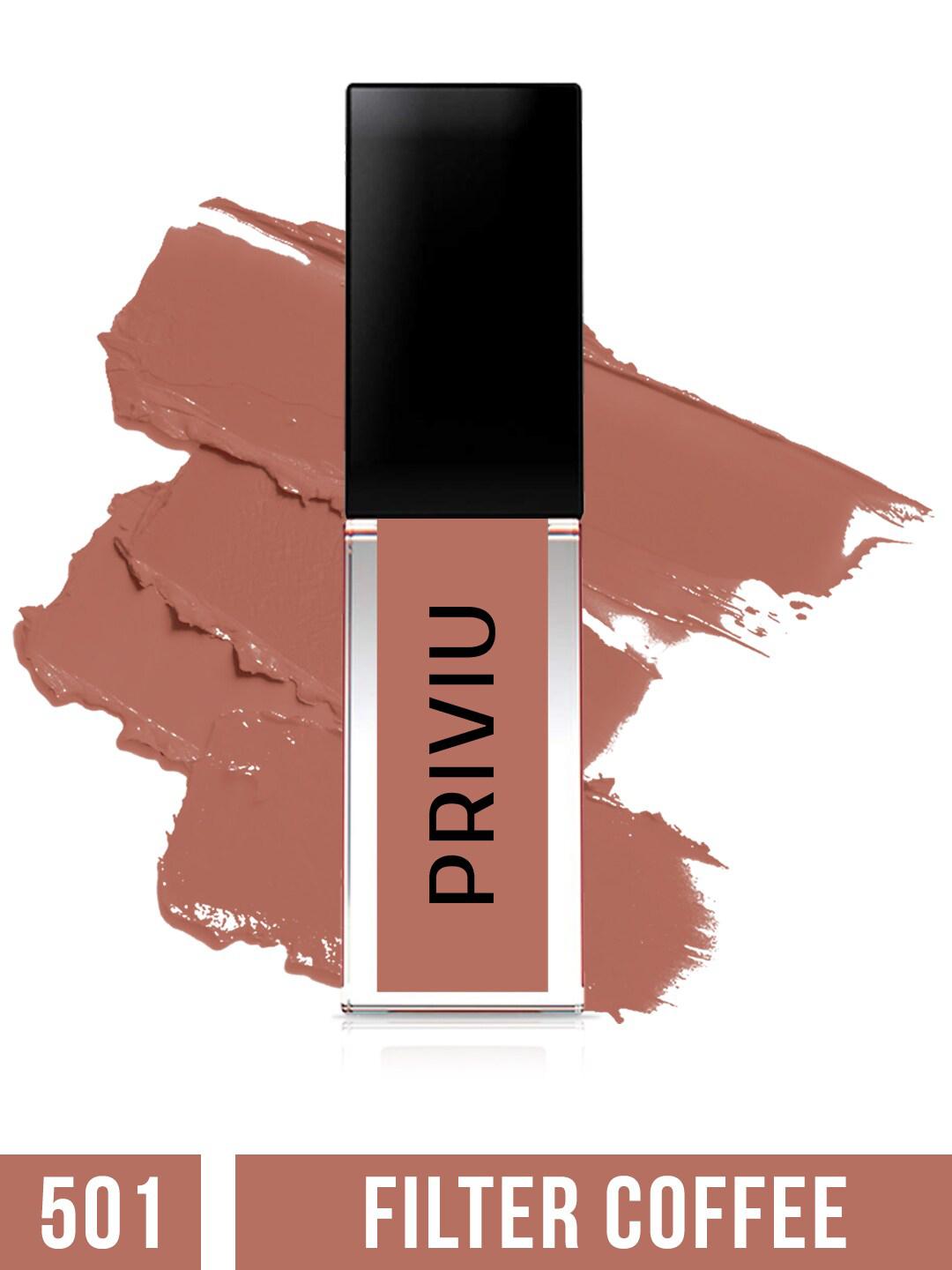 Buy PRIVIU Soft Touch Matte Long Lasting Waterproof Liquid Lipstick 4.5ml Filter Coffee 501 - - Personal Care for Women