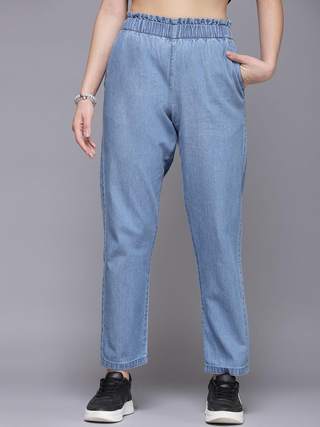 COSMIC TRIO Women Smart Relaxed Fit High-Rise Jeans