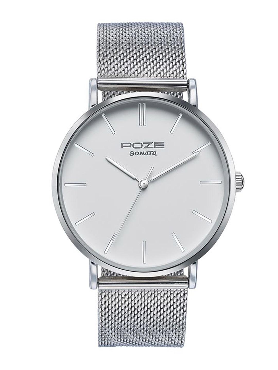 Buy Sonata Men Dial & Bracelet Style Straps Analogue Watch SP70034SM02W - - Accessories for Men