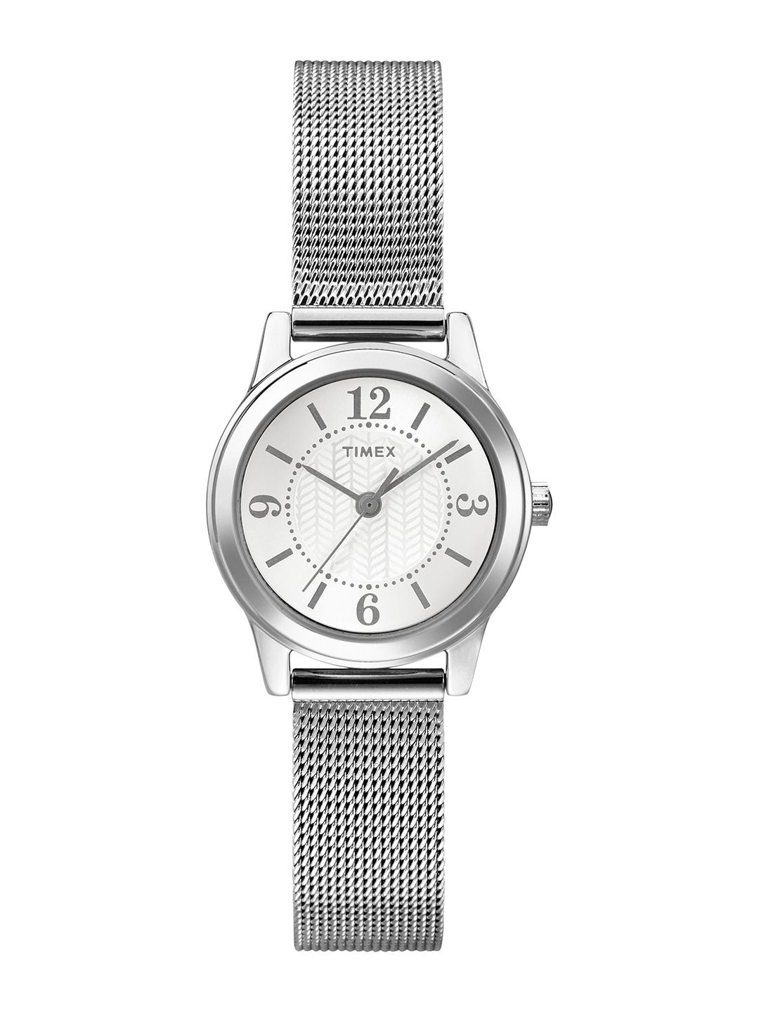 Buy Timex Main Street Round 21mm Silver Dial Analog Women Watch T2P457AP - - Accessories for Women