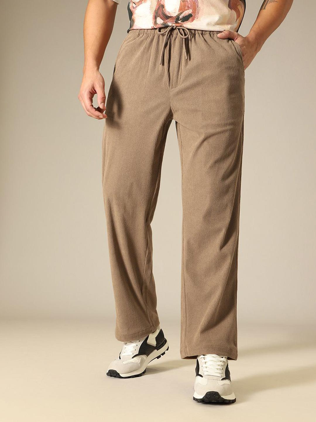 Banana Club Saddle Corduroy Loose Fit Trousers - Image 1