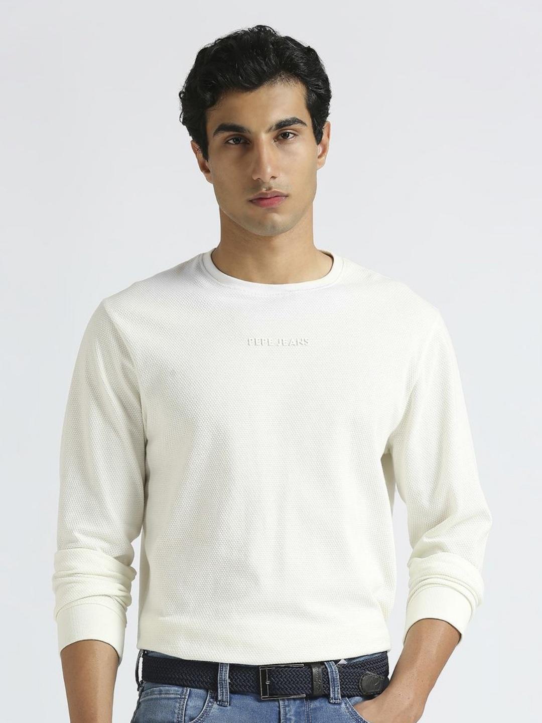 Pepe Jeans Yellow Cotton Men T-Shirt