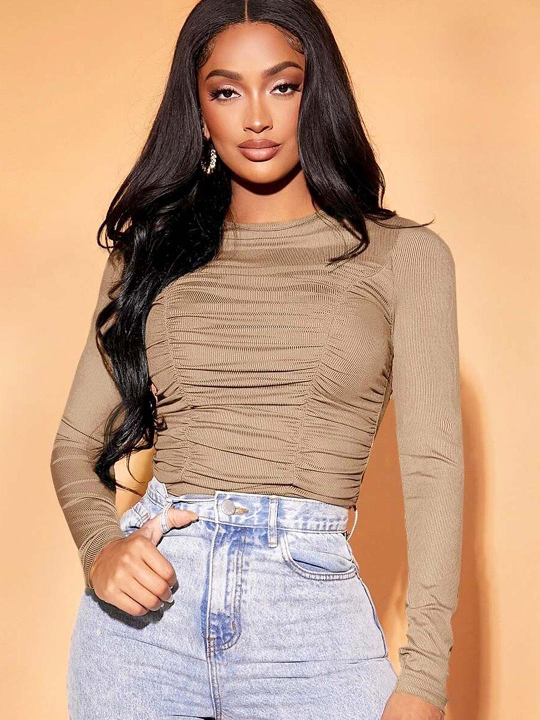 Casual draped top Tops