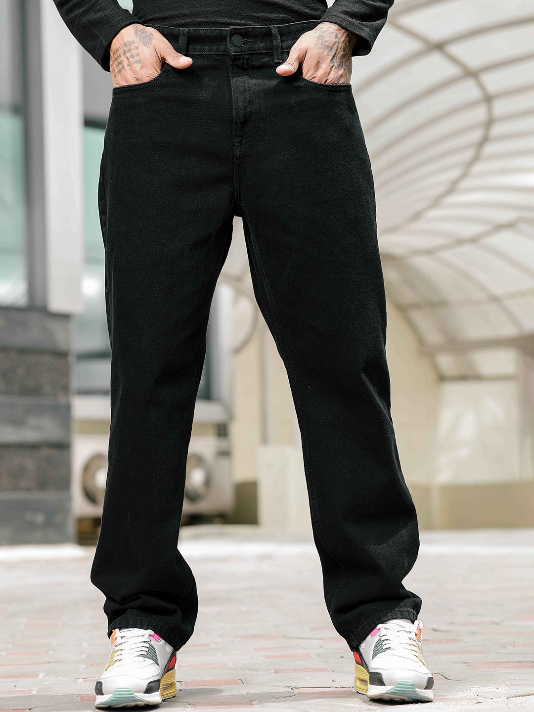 The Roadster Lifestyle Co Men Pure Cotton Relaxed Fit Jeans