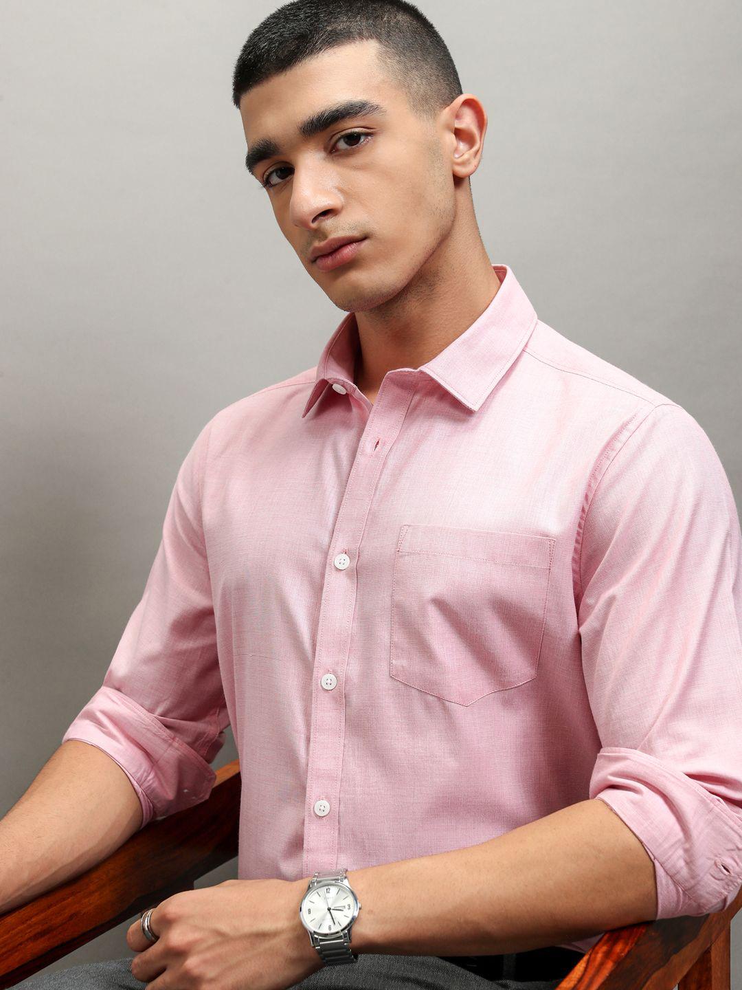 Highlander Men Solid Formal Slim Fit shirt