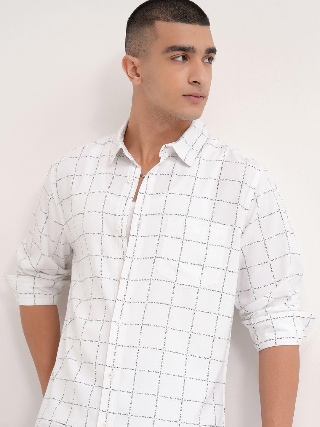 HIGHLANDER Men Checked Regular Fit Shirt