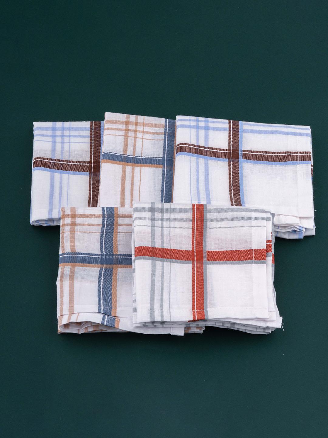 Checked Handkerchief Buy CROSSLINE Men Pack Of 5 Checked Pure Cotton Handkerchiefs ...