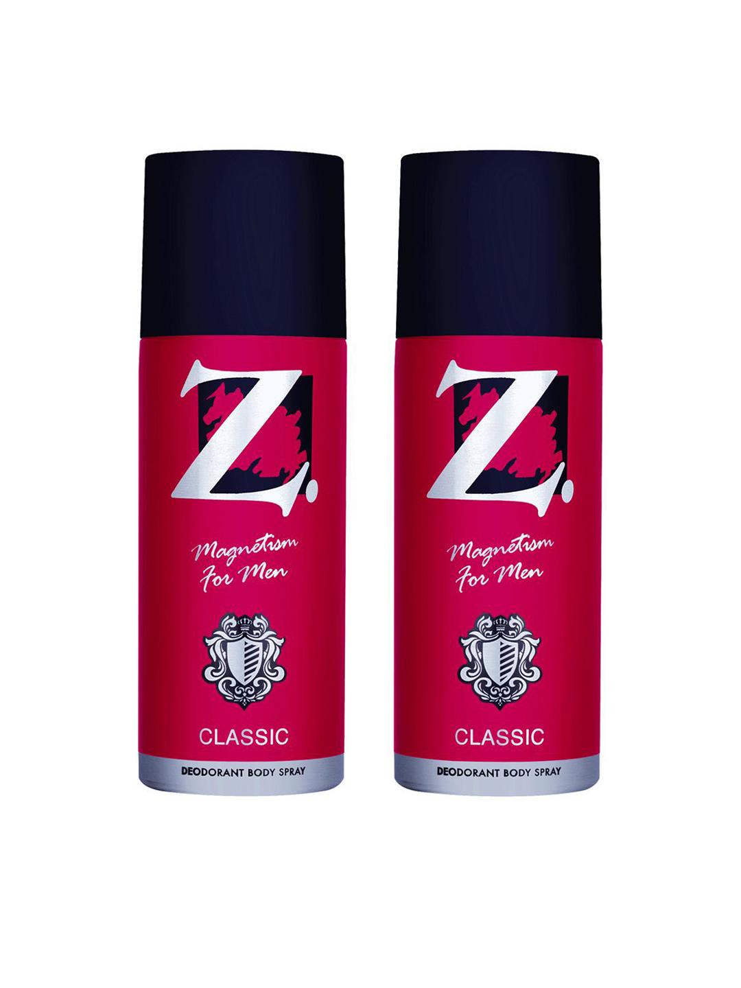 Buy Z MAGNETISM FOR MEN Classic Set Of 2 Long Lasting Deodorant Body Spray  150ml(100g) Each -  - Personal Care for Unisex