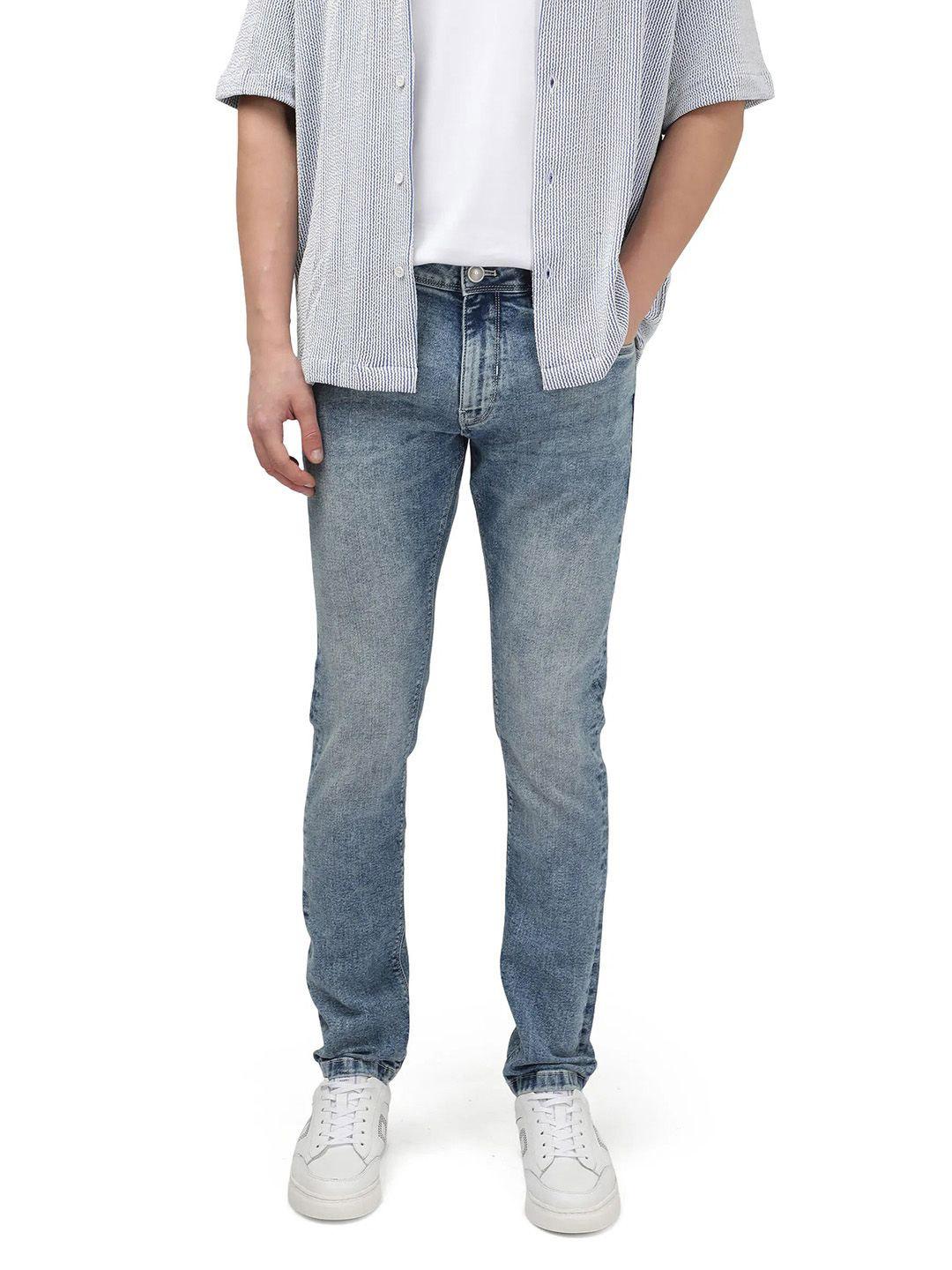 RARE RABBIT Men  Heavy Fade Stretchable Slim Fit Jeans