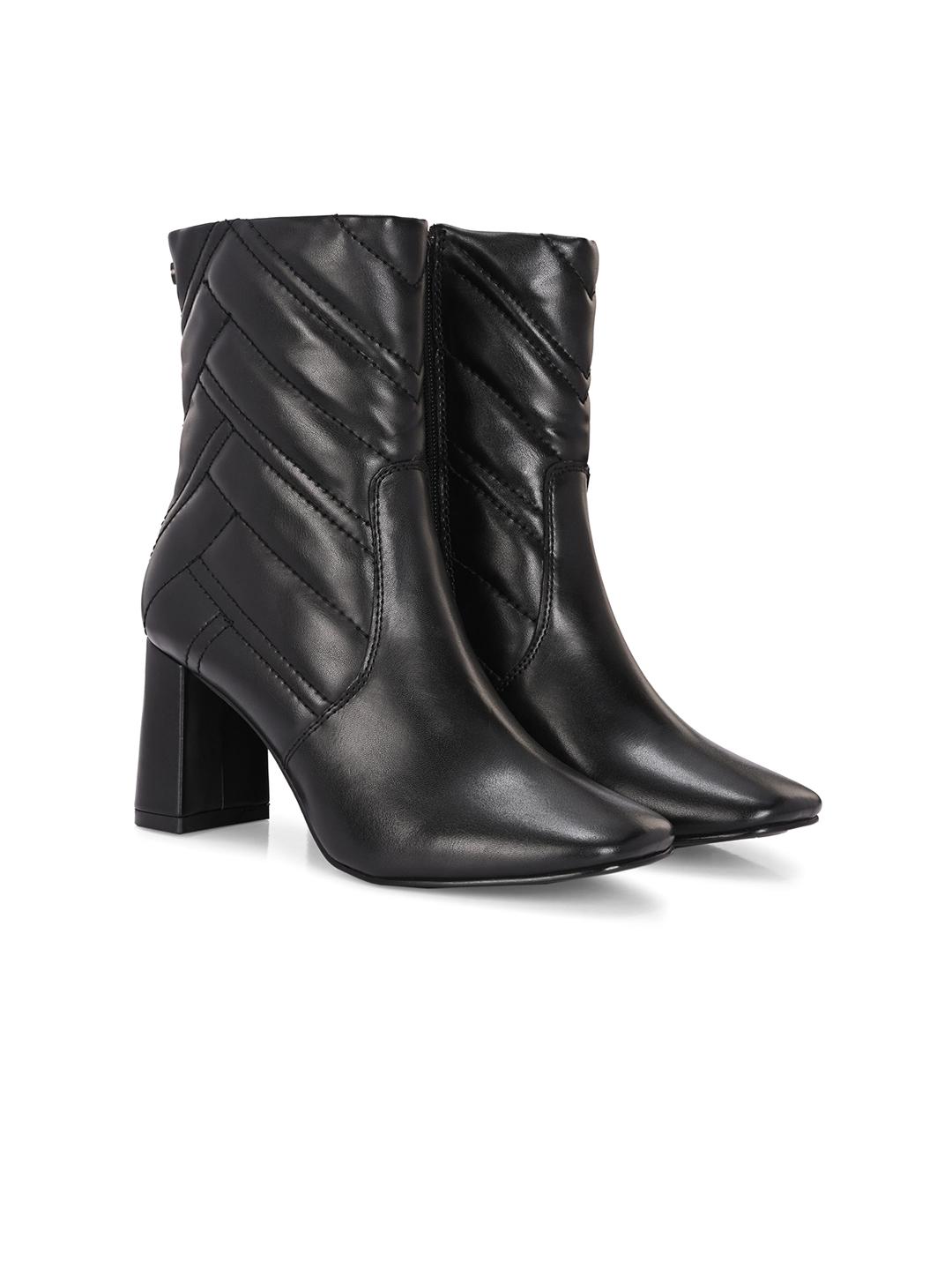 Buy Delize Women Textured Mid Top Winter Boots -  - Footwear for Women