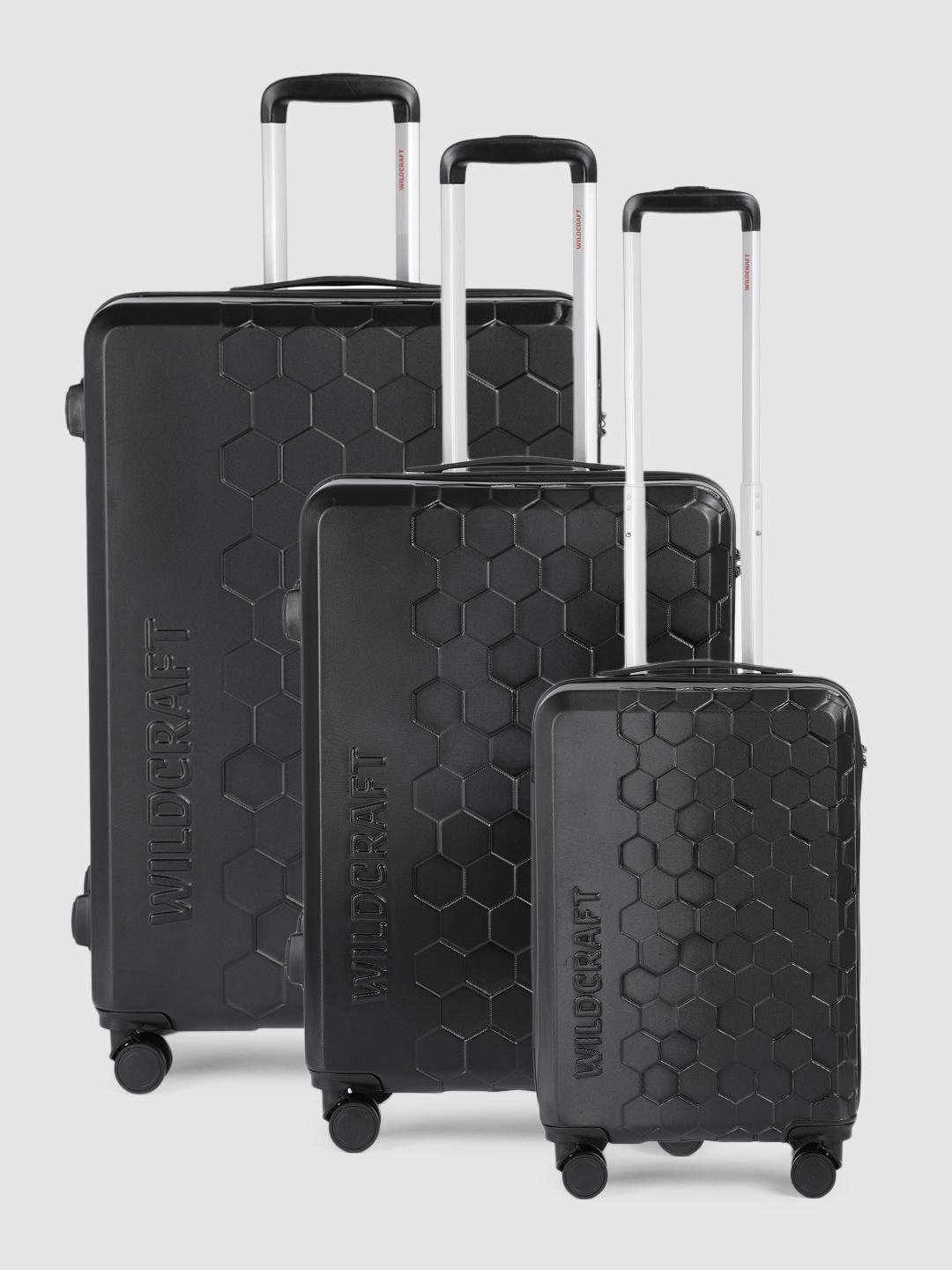 Buy Wildcraft Set Of 3 Solid 360 Degree Rotation 8 Wheel Large Trolley Bag 150L - - Accessories for Unisex