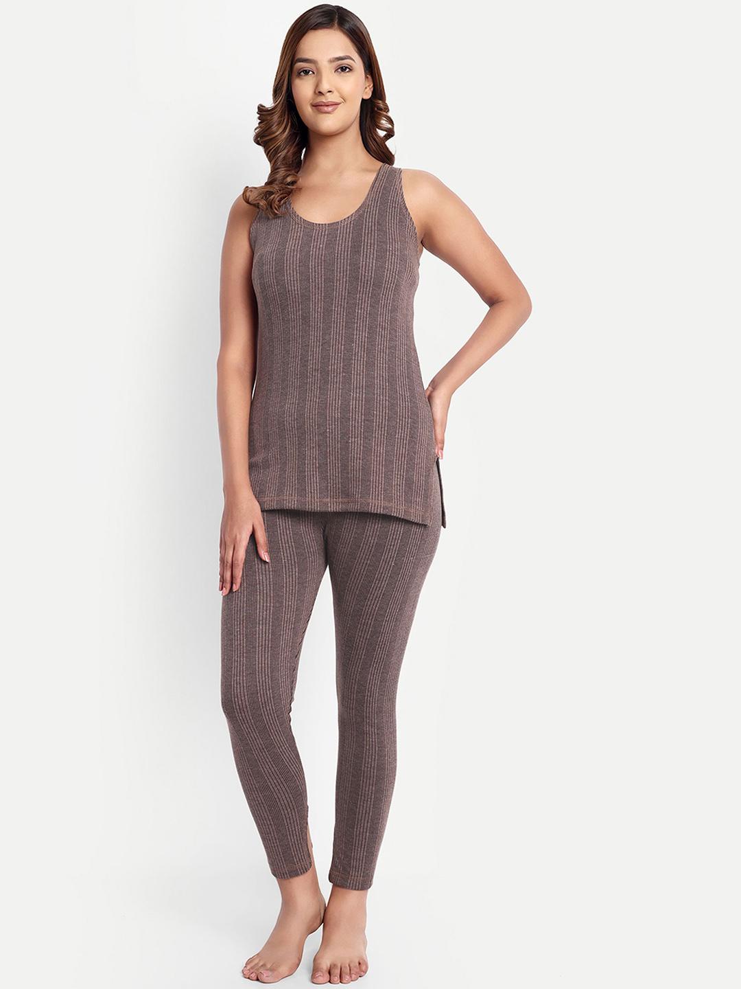 Buy ZEFFIT Women Round Neck Sleeveless Cotton Thermal Set - - Apparel for Women