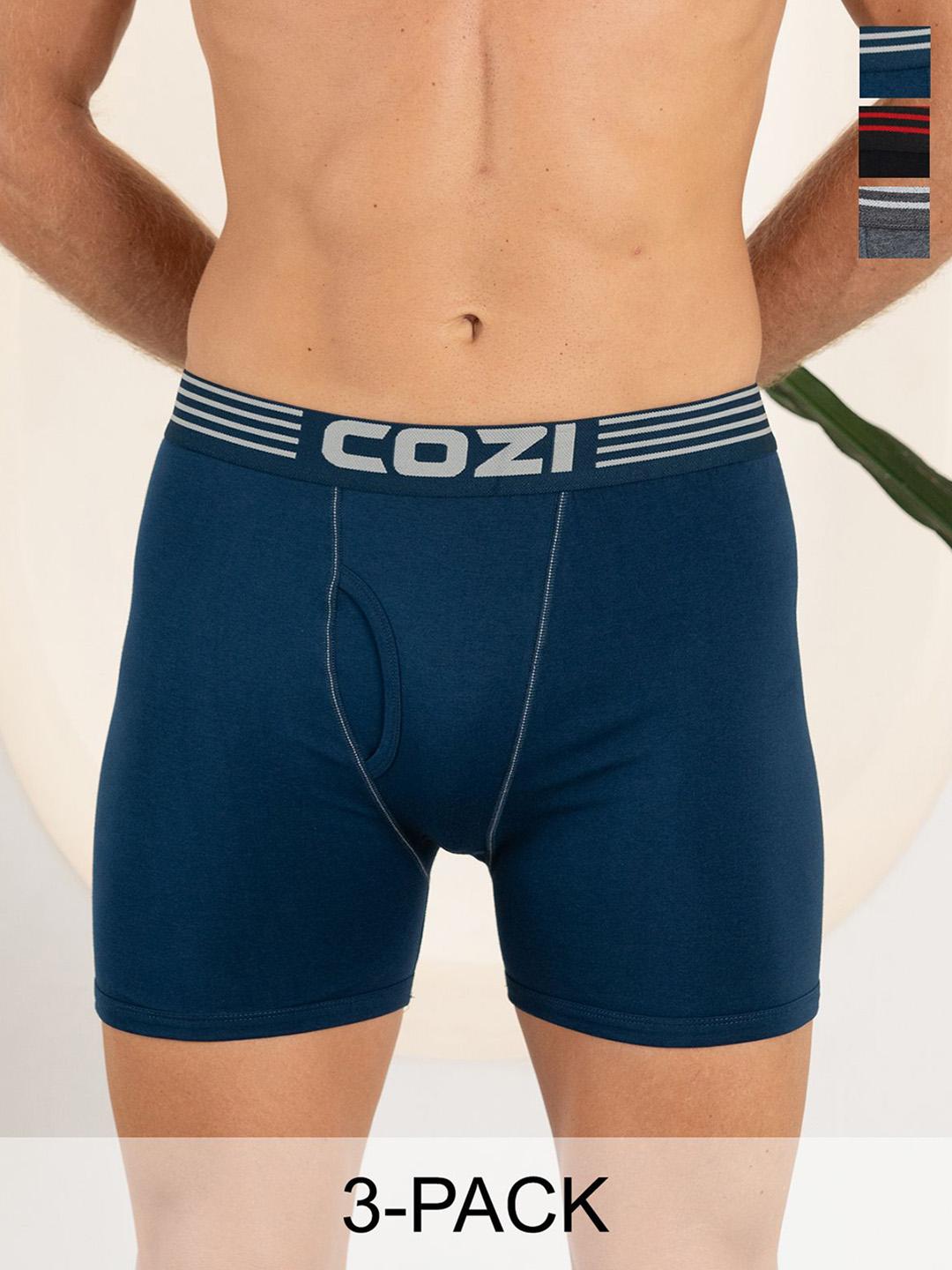 Buy Lux Cozi Pack Of 3 Assorted TrunksCOZI_1123_LUXURY_AST1_3PC - - Apparel for Men