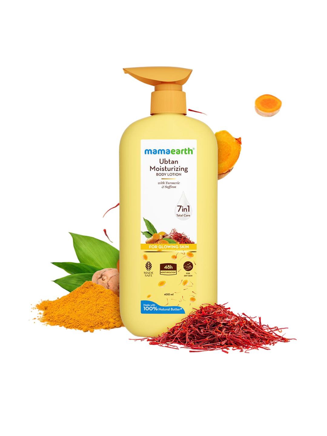 Buy Mamaearth Ubtan Moisturizing Body Lotion With Turmeric & Saffron 400 Ml - - Personal Care for Unisex