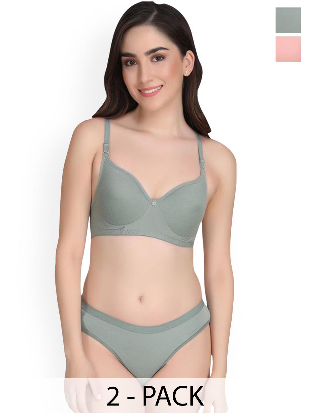 Buy Designer Bugs Pack Of 2 Lightly Padded Lingerie Set - - Apparel for Women