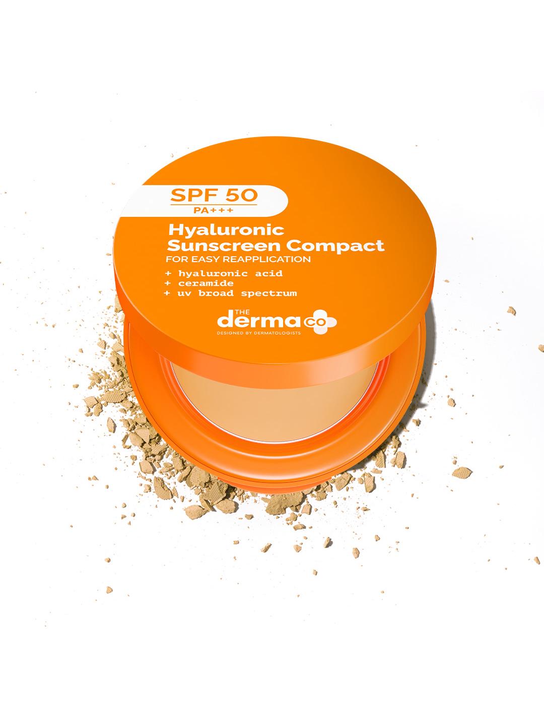 Buy The Derma Co. SPF 50 Lightweight Hyaluronic Sunscreen Compact 7g ...