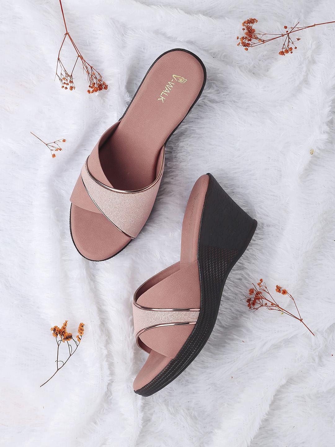 V Walk High Ripes Buy V WALK Women Embellished Block Heel Sandals - Heels for Women ...