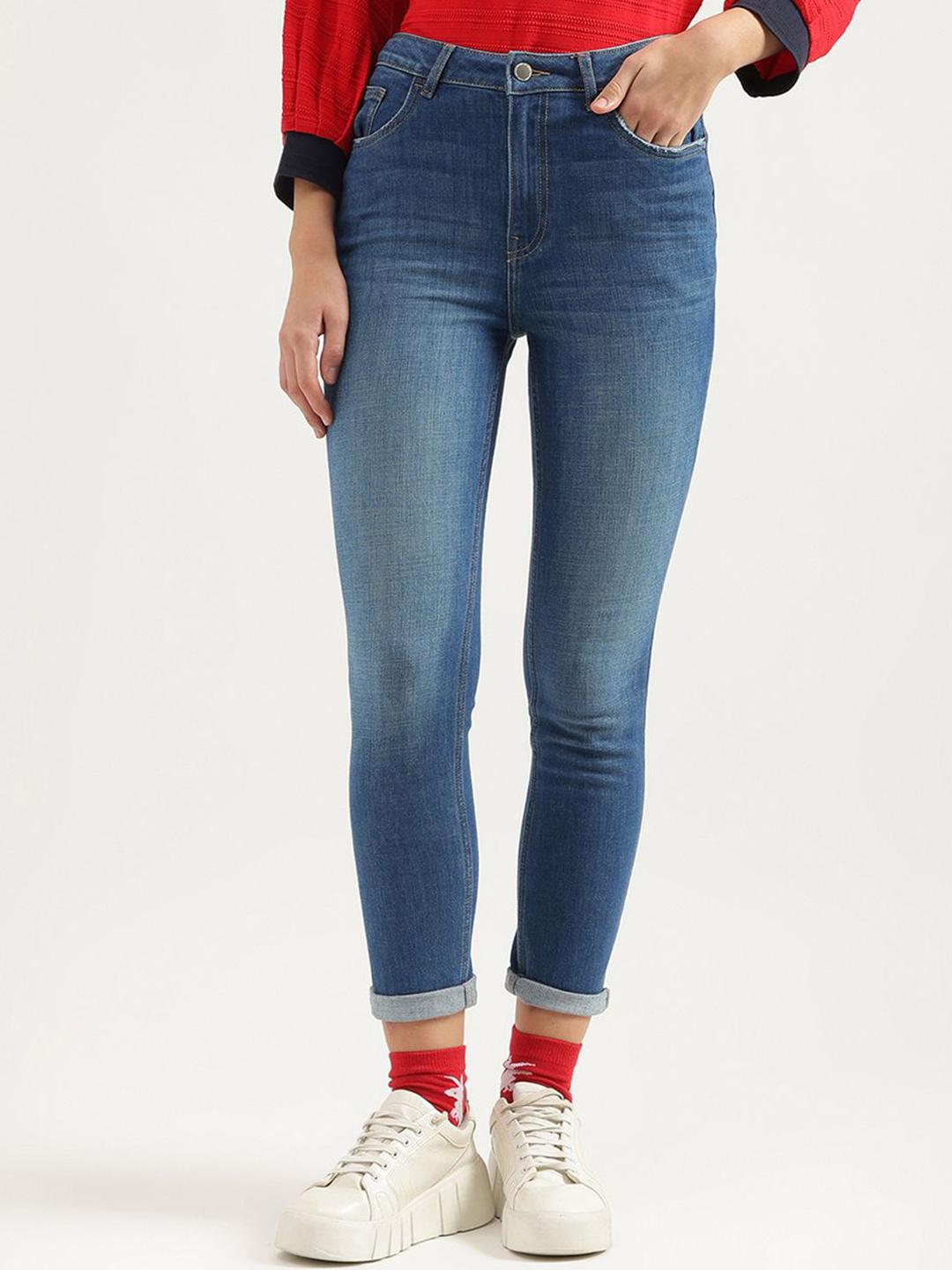 United Colors of Benetton Women Skinny Fit High-Rise Casual Jeans