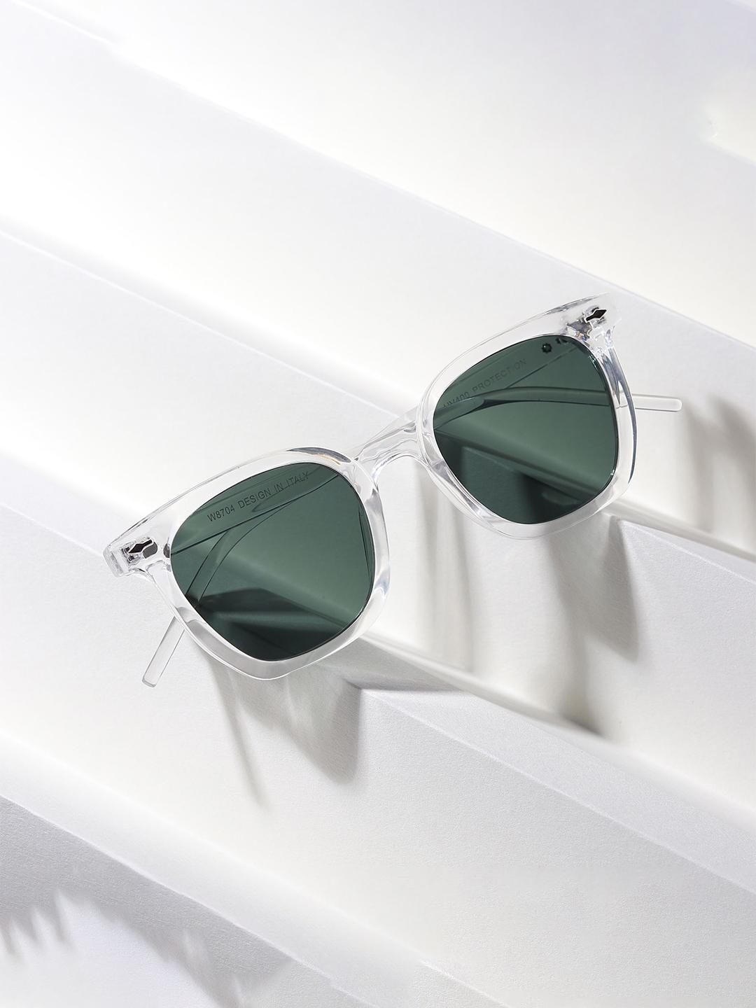Roadster Unisex Square.Mg Sunglasses Clear