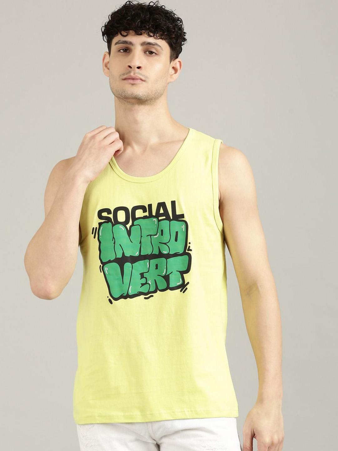 Buy Joven Men Printed Cotton Innerwear Gym Vests JV 09 -  - Apparel for Men