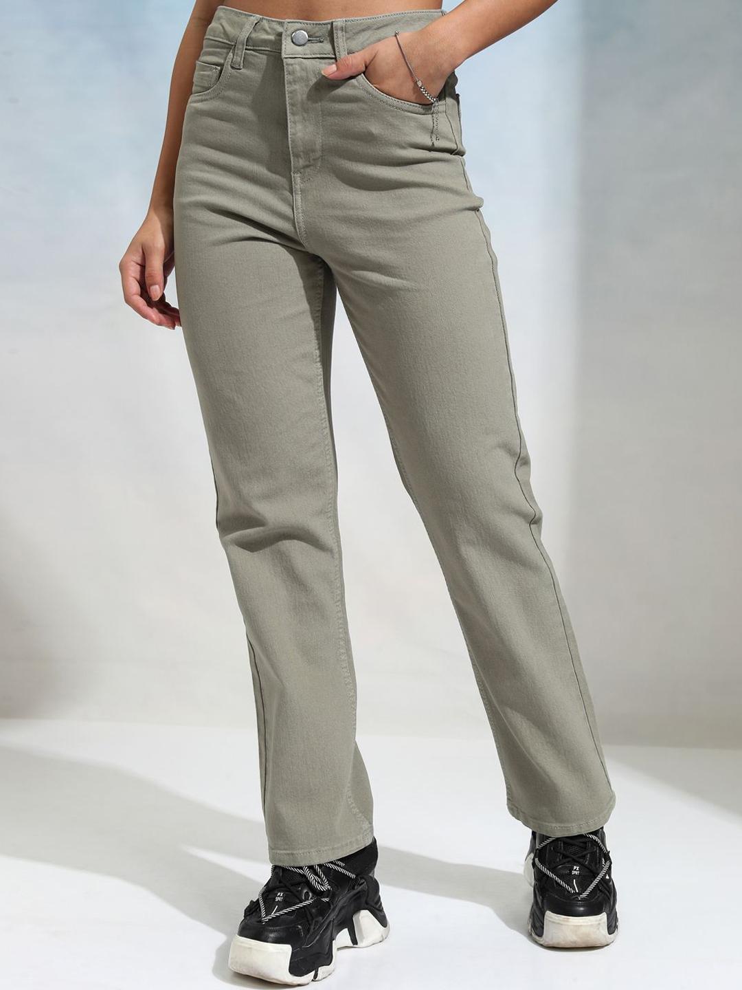 Tokyo Talkies Women Straight Fit Clean Look Stretchable Jeans