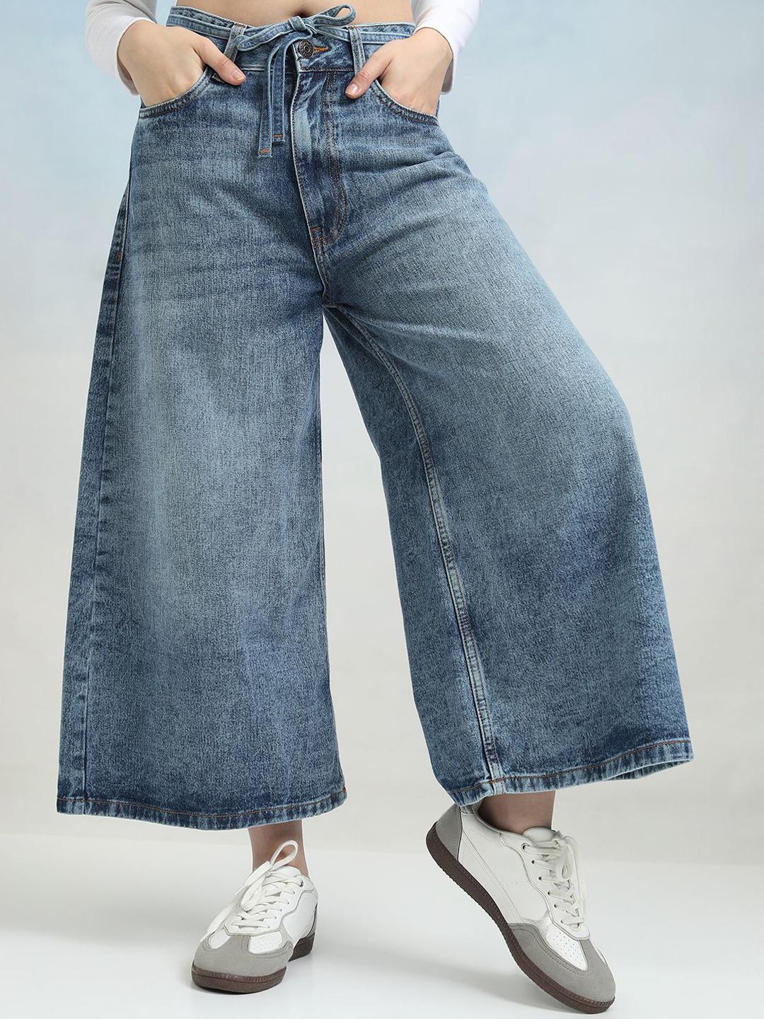 Street By Tokyo Talkies Women Flared Light Fade Jeans