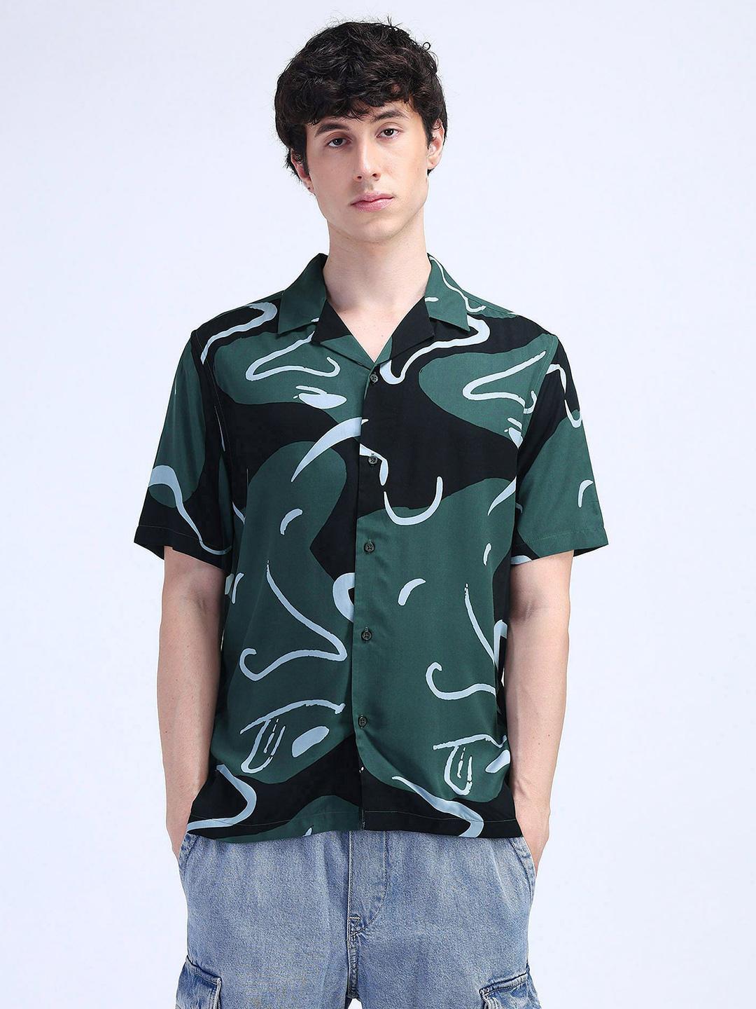 Flying Machine Men Classic Opaque Printed Casual Shirt