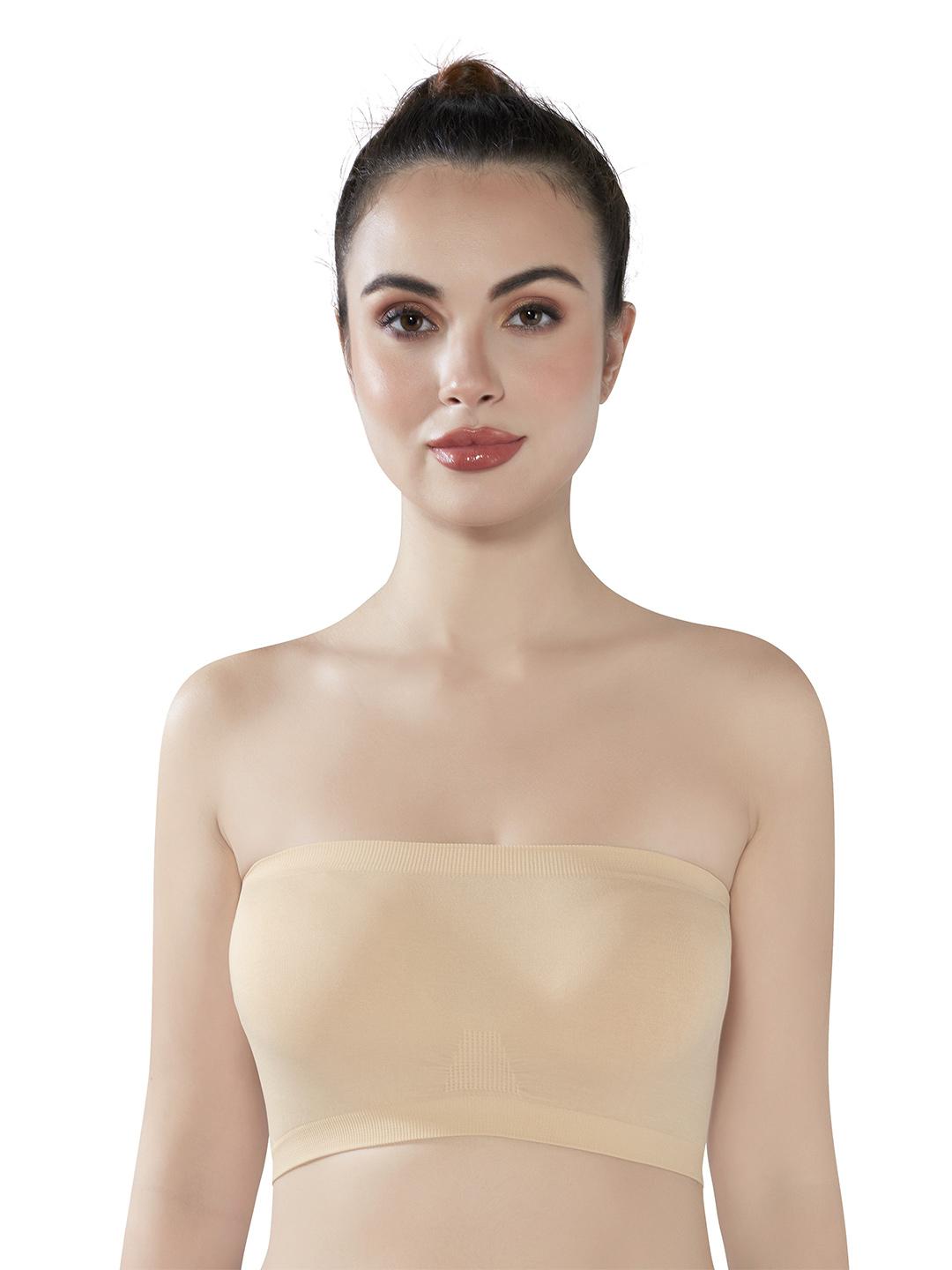 Buy PLUMBURY Women Non Padded Seamless Bandeau Tube Bra - - Apparel for Women