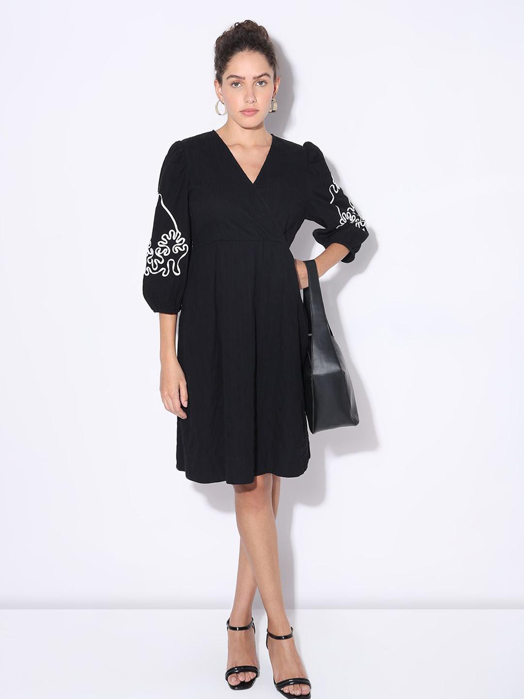 Buy Vero Moda Pure Cotton Wrap Dress - Dresses for Women 31079699 | Myntra